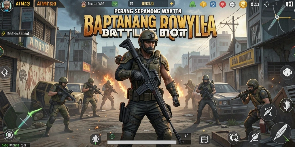 Gameplay intens dalam battle royale ATM138 dengan aksi mendebarkan.