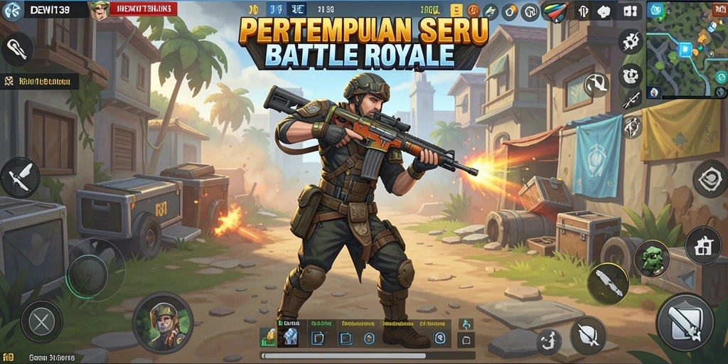 Screenshot gameplay DEWI138 menunjukkan aksi pertempuran seru.