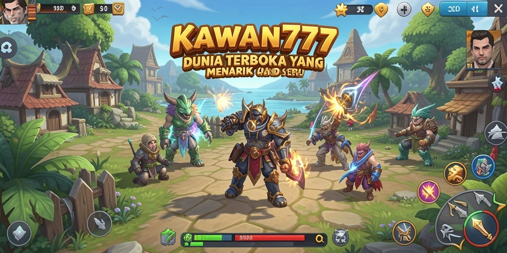Screenshot gameplay KAWAN777 menampilkan dunia terbuka yang luas dan interaktif.