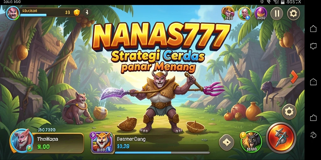 Screenshot gameplay menunjukkan pertempuran strategi yang mendebarkan.