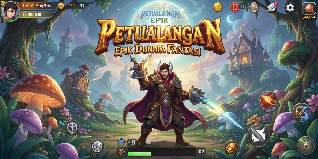 Screenshot utama PP7 menampilkan karakter dalam pertempuran epik.