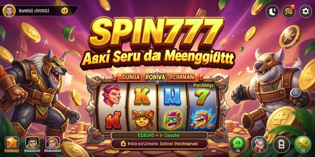 Gameplay SPIN777 yang intens dan menegangkan di arena pertempuran.